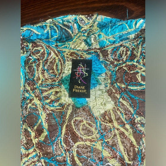 Diane Prekup Abstract Wearable Art Tunic Jacket One Size - Picture 4 of 6